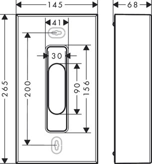 Mynd af AXOR Universal Circular þurrkubox á vegg Burstað Rósagull