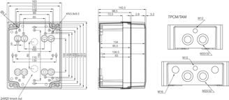 Mynd af Box TEMPO grátt 201x163x 98
