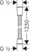Mynd af Hansgrohe Sensoflex sturtubarki 125cm Króm