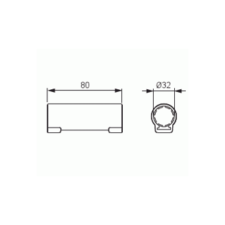 Mynd af Rörahólkur ABB 32mm