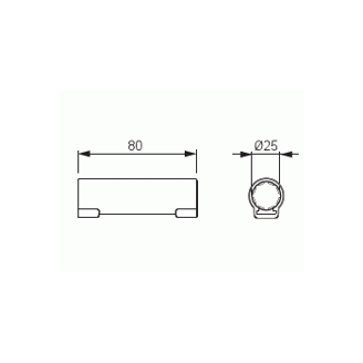Mynd af Rörahólkur ABB 25mm