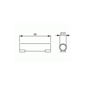 Mynd af Rörahólkur ABB 20mm