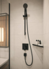 Mynd af Hansgrohe AddStoris hornhilla í sturtu Svartur matt