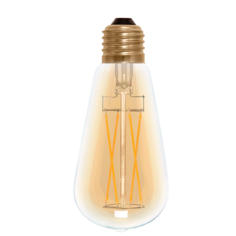 Mynd af LED-pera, Rustica Long, Gyllt
