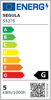 Mynd af LED-pera, Rustica Long, Gyllt