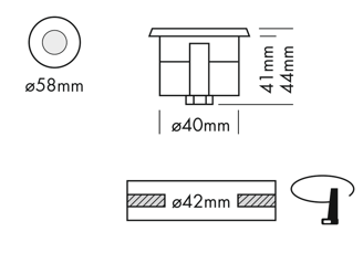 Mynd af Inground Mono 1R Thin