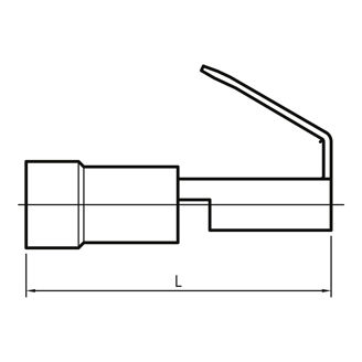 Mynd af Flathulsa m/grein. 0,75-1,5mm²