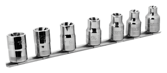 Mynd af E-toppasett 1/2" 7stk