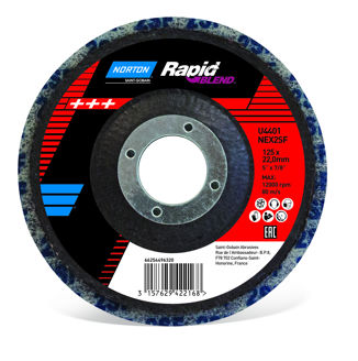 Mynd af Slípiskífa 125mm rapid finish grá