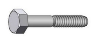 Mynd af Stálbolti 56X260  svartur