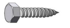 Mynd af Stálskrúfa 6,3x25mm   sexk.h.