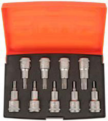 Mynd af Torxtoppa-sett 1/2" T20-T60