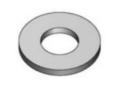 Mynd af Skinna heitgalv  ISO 7089 / DIN 125