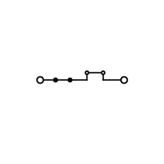 Mynd af Raðtengi 2,5mm² 1/1 Grátt