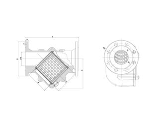 Mynd af Flangs Sía DN 65