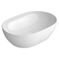 Mynd af GSI Pura handlaug 50x35cm Hvítur
