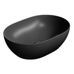 Mynd af GSI Pura handlaug 50x35cm Svartur Matt