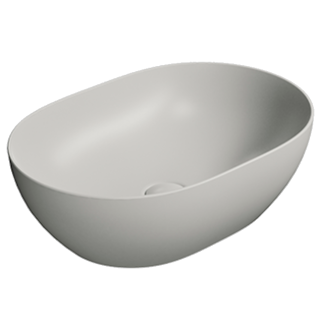 Mynd af GSI Pura handlaug 50x35cm Cenere Matt