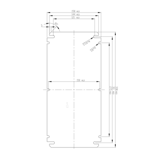 Mynd af Tækjaplata EK 338x158mm