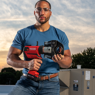 Mynd af Ridgid RP350 pressuvél 32kN m. Bluetooth
