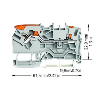 Mynd af Raðtengi 2,5 (4)mm² Grátt