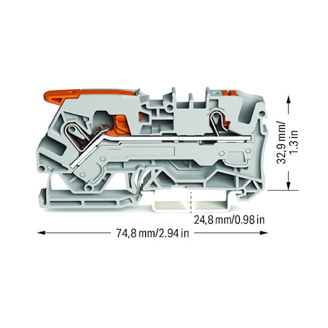 Mynd af Raðtengi 6 mm² Grátt