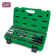 Mynd af 35 hluta topplyklasett 3/8" mm & tommu