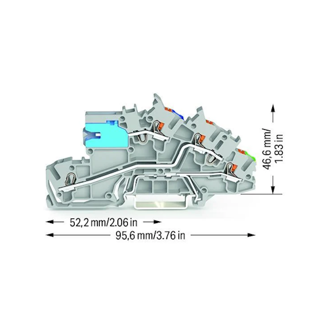 Mynd af Sambyggt raðtengi 2,5mm² NT/L/PE