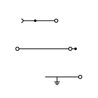 Mynd af Sambyggt raðtengi 2,5mm² NT/L/PE