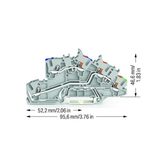 Mynd af Sambyggt raðtengi 2,5mm² N/L/PE