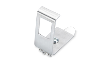 Mynd af RJ45 festing á DIN f. 1xJACK