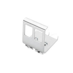 Mynd af RJ45 festing á DIN f. 2xJACK