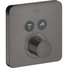 Mynd af AXOR ShowerSolutions hitastillir innbyggður Svart burstað króm