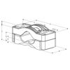 Mynd af Strengklemma 3x 51-69mm