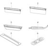 Mynd af Hansgrohe RainDrain Flex renna f. sturtuniðurfall 90cm Svartur matt