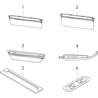 Mynd af Hansgrohe RainDrain Flex renna f. sturtuniðurfall 90cm Svartur matt