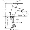 Mynd af Hansgrohe Focus 70 handlaugartæki m. botnventli Króm