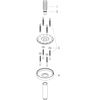 Mynd af AXOR ShowerSolutions sturturör í loft 300mm Svart burstað króm