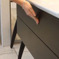 Mynd af Luna Push open fyrir tvær skúffur 80 cm