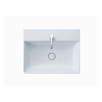Mynd af Duravit DuraSquare borðhandlaug án gats 60x47cm Hvít