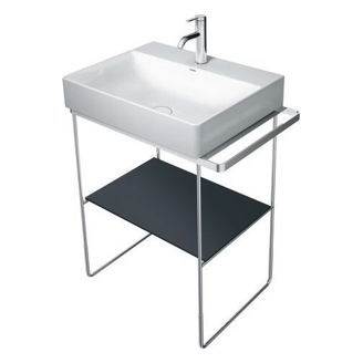 Mynd af Duravit DuraSquare glerplata f. grind, Svört