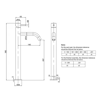 Mynd af Crosswater MPRO handlaugartæki 361mm Svartur matt