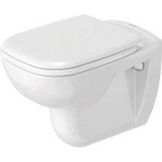 Mynd af Duravit D-Code vegghengt salerni m. hæglokandi setu Hvítur glans