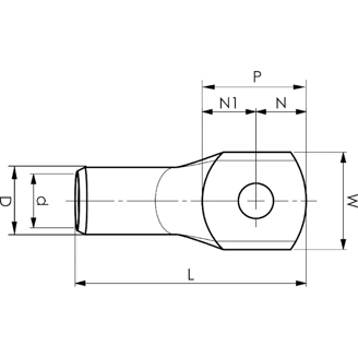 Mynd af Strengskór Cu  35mm² M12