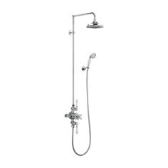 Mynd af Burlington Avon Thermostatic sturtusett Ø180mm Króm