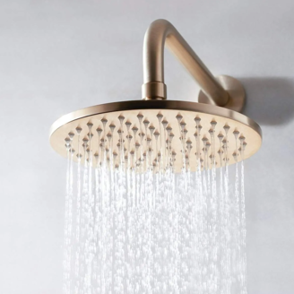 Mynd af Crosswater MPRO sturtuhaus Ø200mm Burstað brass
