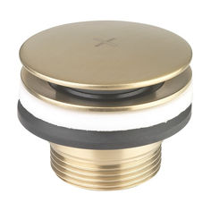 Mynd af Crosswater Universal Click Clack botnventill Burstað brass