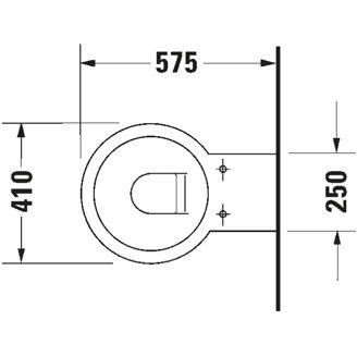 Mynd af Duravit Starck 1 vegghengt salerni 410x575mm Hvítur glans