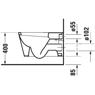 Mynd af Duravit Starck 1 vegghengt salerni 410x575mm Hvítur glans