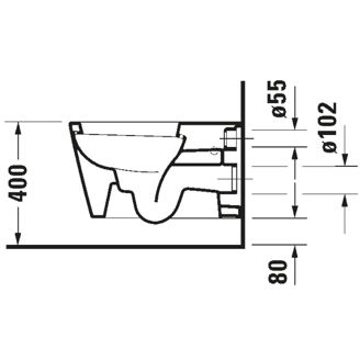 Mynd af Duravit Starck 1 vegghengt salerni 410x575mm Hvítur glans